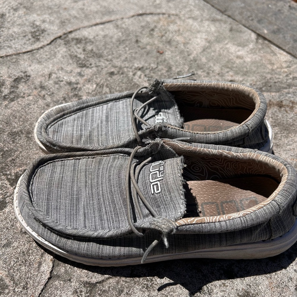 Hey Dude Boys Gray Slip-On Loafers
